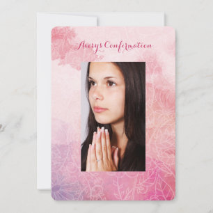 Floral foto bevestiging kaart