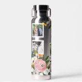 Floral Foto Collage Water Fles (Voorkant)