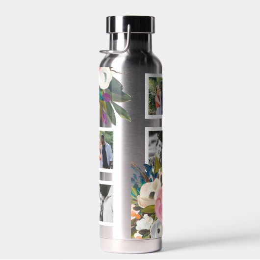 Floral Foto Collage Water Fles (Rechts)