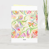 Floral  foto kaart (Achterkant)