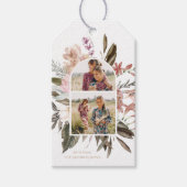  Floral foto met naam Cadeaulabel (Voorkant)