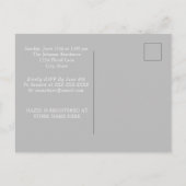 Floral Foto Moederschap Baby Shower Invitaties Uitnodiging Briefkaart (Achterkant)