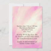 Floral Foto Moederschap Baby shower Kaart (Achterkant)