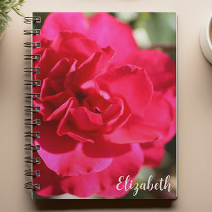 Floral Fotografie Elegant Roze Roos Custom Notitieboek