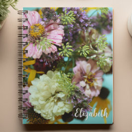 Floral Fotografie Elegant Wildflowers Custom Notitieboek