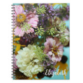 Floral Fotografie Elegant Wildflowers Custom Notitieboek (Voorkant)
