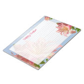 Floral fotografie Roze Pasen Lily Happy Pasen Notitieblok (Schuin)