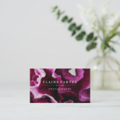 Floral fotografie visitekaartje (Staand voorkant)