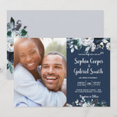 Floral foto's van Navy Bohemian Kaart (Voorkant / Achterkant)