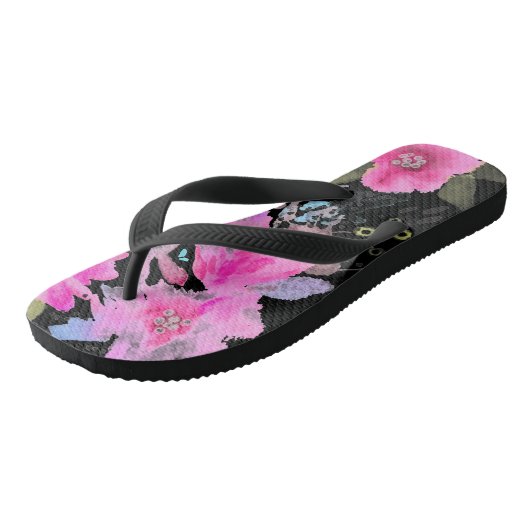 Floral Fountain Teenslippers (Schuin)