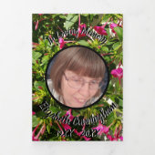 Floral Four O'Clock's Patch Vijf foto Memorial Drieluik Aankondiging (Cover)