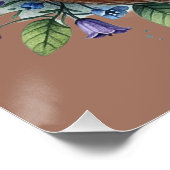 Floral Fox Botanical Woodland Art Perfect Poster (Hoek)