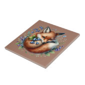 Floral Fox Botanical Woodland Art Tegeltje (Zijkant)