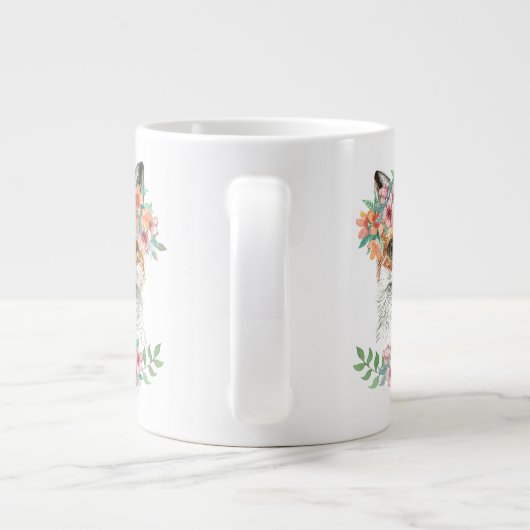 Floral Fox Grote Koffiekop (Achterkant)