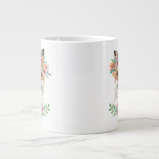 Floral Fox Grote Koffiekop (Voorkant)