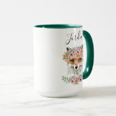 Floral Fox | Jouw namen toevoegen Mok (Voorkant rechts)