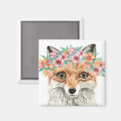 Floral Fox Magneet (Voorkant / Achterkant)