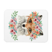 Floral Fox Magneet (Horizontaal)