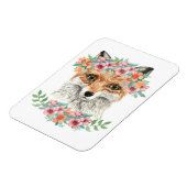 Floral Fox Magneet (Linkerzijde)
