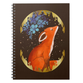 Floral Fox Notitieboek