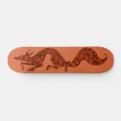 Floral Fox Persoonlijk Skateboard (Horizontaal)