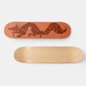 Floral Fox Persoonlijk Skateboard (Horizontaal)