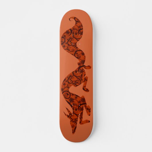 Floral Fox Persoonlijk Skateboard (Voorkant)