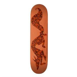 Floral Fox Persoonlijk Skateboard