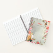 Floral Fox Reading Journal Notitieboek (Binnen)