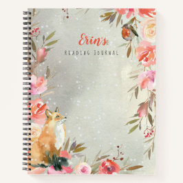 Floral Fox Reading Journal Notitieboek