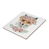 Floral Fox Tegeltje (Zijkant)