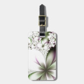 Floral Fractal Art Bagagelabel (Voorkant verticaal)
