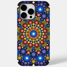Floral Fractal Art gedateerd Retro Mandala Case-Mate iPhone 14 Pro Max Hoesje