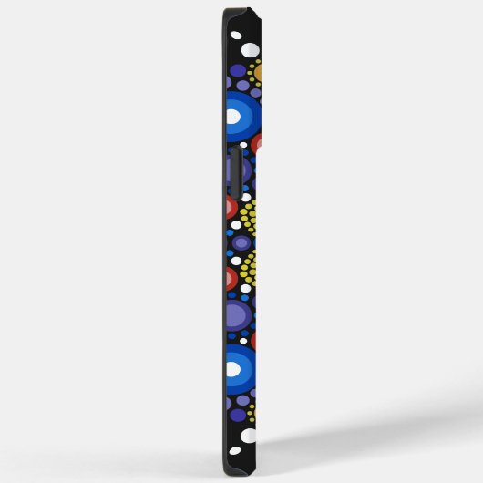 Floral Fractal Art gedateerd Retro Mandala Case-Mate iPhone Case (Achterkant / Rechts)