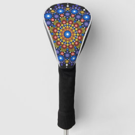 Floral Fractal Art gedateerd Retro Mandala Golfheadcover