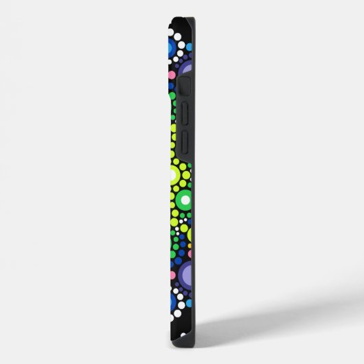 Floral Fractal Art gedateerd Retro Mandala iPhone Hoesje (Linkerkant)