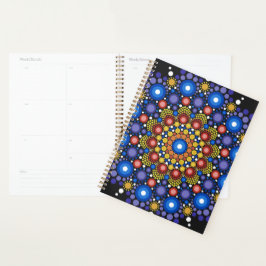 Floral Fractal Art gedateerd Retro Mandala Planner