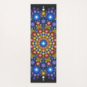 Floral Fractal Art gedateerd Retro Mandala Yogamat (Achterkant)