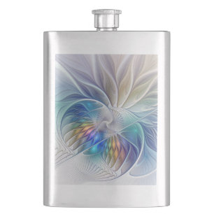 Floral Fractal Art, kleurrijke Abstracte ventilato Flacon