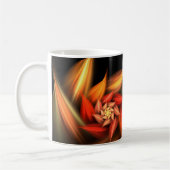 Floral Fractal Art Koffiemok (Links)