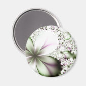 Floral Fractal Art Magneet (Voorkant / Achterkant)