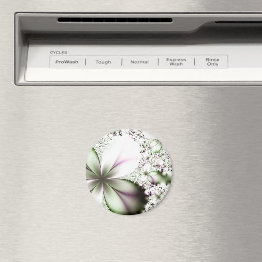 Floral Fractal Art Magneet (Insitu (Vaatwasser))