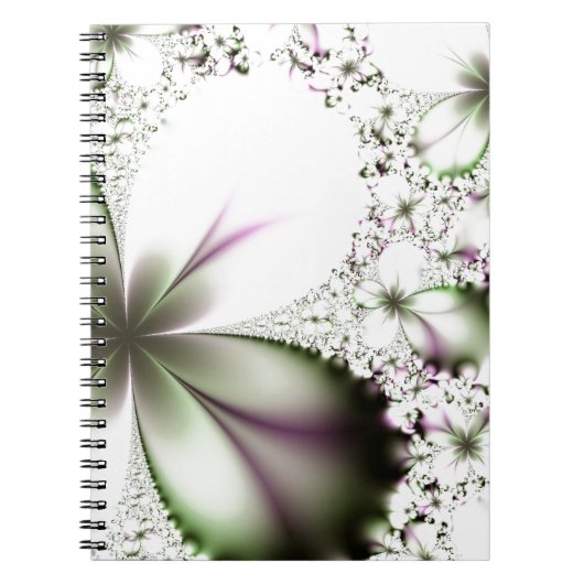 Floral Fractal Art Notitieboek (Voorkant)