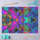 Floral fractal Art Tissuepapier (Craft)
