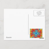 Floral Fractal Briefkaart (Achterkant)
