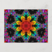 Floral Fractal Briefkaart (Voorkant)