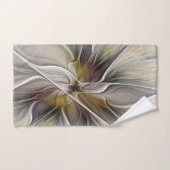 Floral Fractal, Fantasevloer met grondkleuren Bad Handdoek (Handdoek)