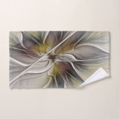 Floral Fractal, Fantasevloer met grondkleuren Bad Handdoek (Handdoek)