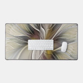 Floral Fractal, Fantasevloer met grondkleuren Bureaumat (Keyboard & Muis)