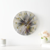 Floral Fractal, Fantasevloer met grondkleuren Grote Klok (Huis)